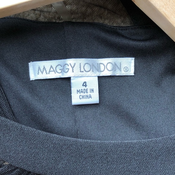 Maggy London Illusion Midi Dress (only worn once) - Picture 4 of 8